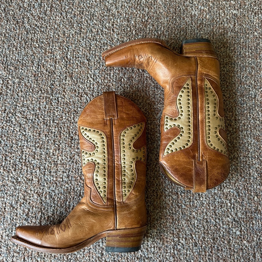 Frye Cowboy Boots Vintage Size 5